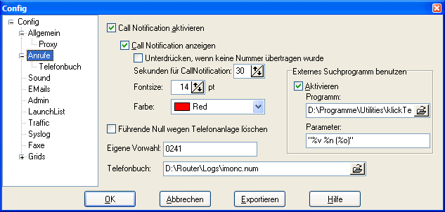 ConfigCall