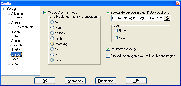 ConfigSyslog